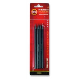 Set 4 creioane KOH-I-NOOR Progresso 6B, 4B, 2B, HB blister