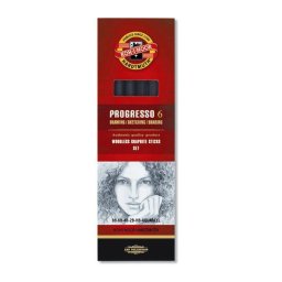 Set 6 creioane grafit fara lemn KOH-I-NOOR PROGRESSO