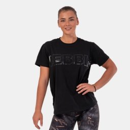 NEBBIA Tricou pentru femei Invisible Logo Black XS
