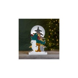 Decorațiune LED de Crăciun FOREST FRIENDS 10xLED/0,03W/2xAA Eglo 411293