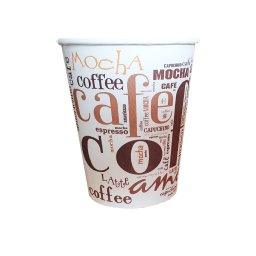 Coffee Coffee 8oz pahare carton 220 ml set 50 buc