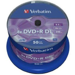 DVD+R Dual Layer Verbatim 50 bucati, 8x, 8.5GB