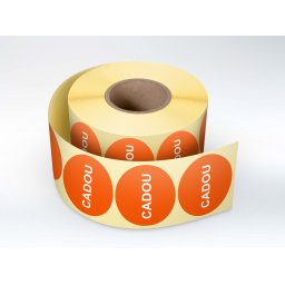 Rola etichete autoadezive personalizate Cadou , diametru 40 mm, 1000 buc rola