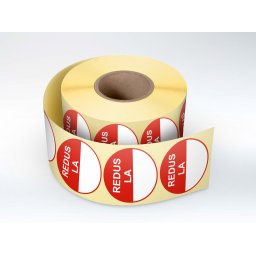 Rola etichete autoadezive personalizate Redus La , diametru 40 mm, 1000 buc rola