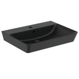 Lavoar dreptunghiular Ideal Standard Connect Air Cube 60cm negru mat
