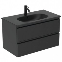 Set mobilier suspendat Ideal Standard Tesi 80cm negru mat