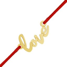 Martisor Bratara Argint 925 Placat Aur 24K Love