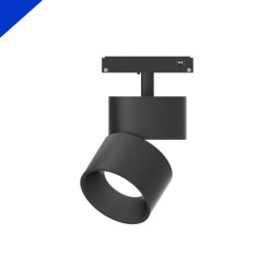 Proiector pe Sina LED Magnetic 10W, IP20, 48V, Negru, Orientabil, Lumina Naturala 4000K