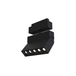 Lampa Magnetica Lineara LED 10W, Neagra, IP20, 48V, Lumina Naturala 4000K pentru Sina Lata (M35)