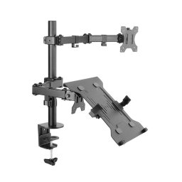 Suport monitor ART Holder L-24 Universal for monitor LCD/LED black 13-32''+notebook desk moutin