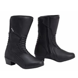 Cizme Moto din Piele SIXGEAR ELENA · Negru