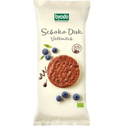 Rondele din orez integral cu ciocolata cu lapte, fara gluten bio 65g