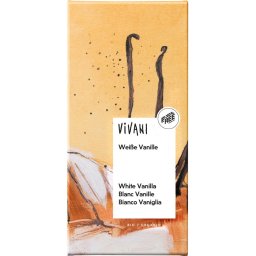 Ciocolata alba cu vanilie bio 80g