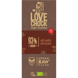 Ciocolata raw vegana cu 93% cacao bio 70g