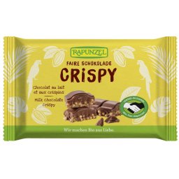 Ciocolata cu lapte integral crocanta bio 100g