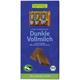 Ciocolata neagra cu lapte integral 46% cacao bio 100g