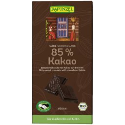 Ciocolata amaruie 85% cacao, vegana bio 80g