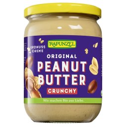 Unt de arahide crocant vegan bio 500g