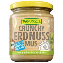 Pasta de arahide crocanta cu sare, vegana bio 250g