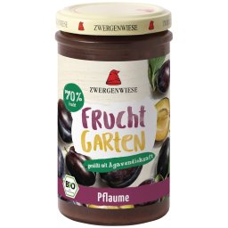 Gem de prune indulcit cu nectar de agave, fara gluten bio 225g