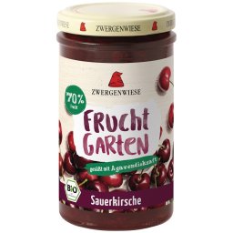 Gem de visine indulcit cu nectar de agave, fara gluten bio 225g