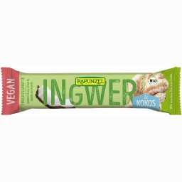 Baton cu ghimbir si cocos vegan bio 40g