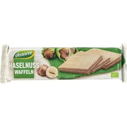 Napolitane cu crema de alune de padure bio 125g