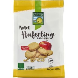Biscuiti din ovaz cu mere, vegani bio 125g