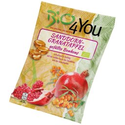 Bomboane cu rodie si catina, fara gluten bio 75g