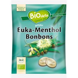 Bomboane cu eucalipt si mentol bio 75g