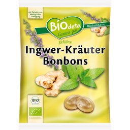 Bomboane cu ghimbir bio 75g