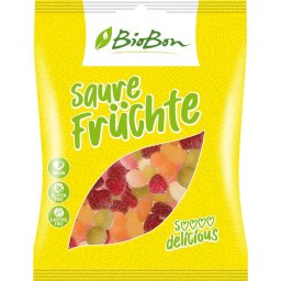 Jeleuri acrisoare de fructe fara gluten si lactoza bio 100g
