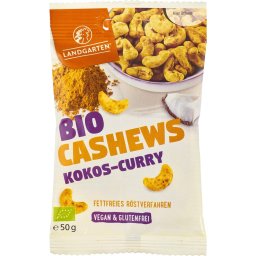 Caju cu cocos si curry, fara gluten bio 50g