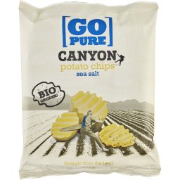 Chips-uri Canyon din cartofi cu sare de mare, fara gluten bio 125g