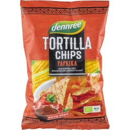Tortilla chips cu ardei bio 125g