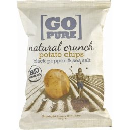 Chipsuri de cartofi cu sare si piper, fara gluten bio 125g