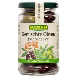 Amestec de masline uleiate, cu ierburi, fara samburi bio 170g