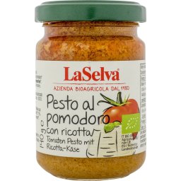 Pesto rosso cu ricotta bio 140g