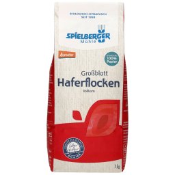 Fulgi mari de ovaz integral Demeter bio 1kg