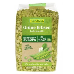 Mazare verde jumatati decojita bio 500g