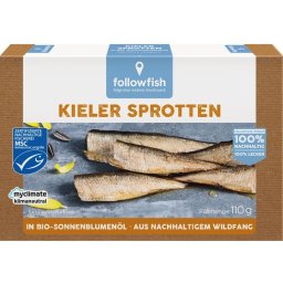 Sprot afumat in ulei de floarea-soarelui ecologic 110g