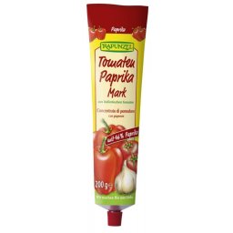 Pasta de tomate cu ardei, in tub bio 200g