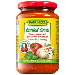Sos de tomate cu usturoi prajit, vegan bio 350g