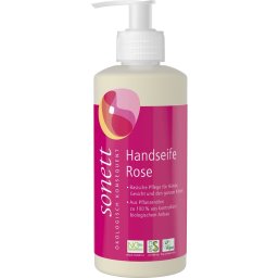 Sapun lichid cu trandafir bio pentru maini si corp 300ml