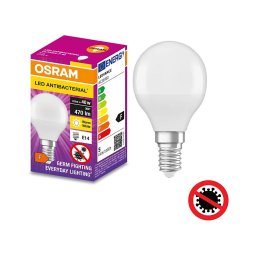 Bec LED antibacterian P40 E14/4,9W/230V 2700K Osram