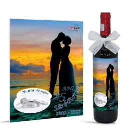 Set cadou, Nunta de Argint, aniversare 25 ani de casatorie, ALIF11211