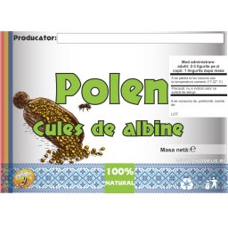 Eticheta Polen cules de albine 70mm x 50mm