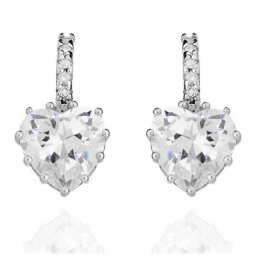 Cercei Borealy Sapphire Heart White