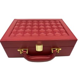 Cutie de bijuterii din piele Red Woman, 25 x 17 cm
