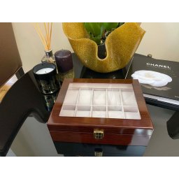 Cutie depozitare 10 ceasuri din lemn Classic Brown